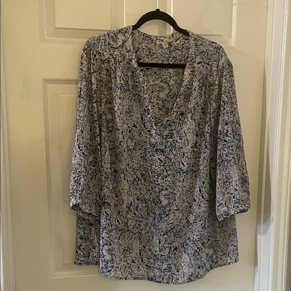 Lila Rose Navy and White Blouse